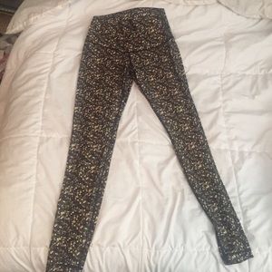 Gold sequin lululemon leggings